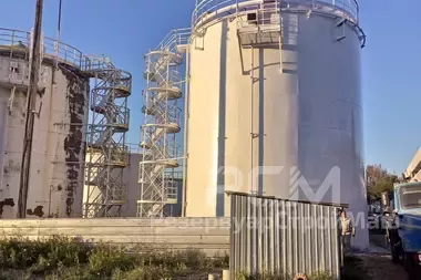 Монтаж резервуара вертикального стального РВС-1000 м3